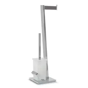 Держатель для туалетной щетки Rio Beltrán с держателем для туалетной бумаги, хром