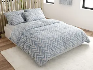 Постельное белье из хлопка перкаль VLNKY синего цвета Размеры постельного белья: 70 x 90 см | 140 x 200 см TEXTILOMANIE