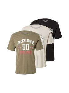 Футболка JACK & JONES JACK & JONES JJETHAN, Light grey/Olive/Black