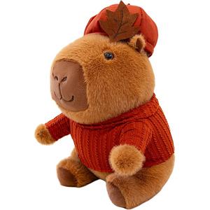 Капибара кукла для переодевания плюшевая игрушка высота 26cm/35cm/50cm Mr. Toy, красный