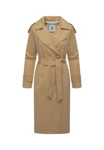 Пальто тренчкот длинный тренч Ragwear, желтый