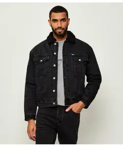 Джинсовая куртка Dex/1 Regular fit Hugo Blue, серый