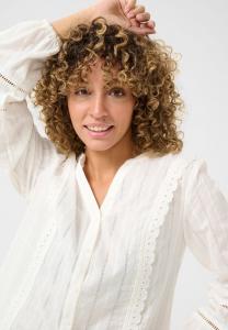 Блузка на пуговицах CRKALLIE BRODERI ANGLAIS FRILL Cream, белый