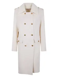 Пальто с ребристым воротником и пуговицами P.A.R.O.S.H., нейтральный