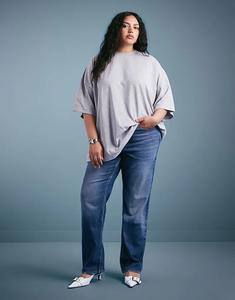 Джинсы Good American Good Icon прямого кроя темно-синего цвета