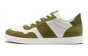 Кроссовки ecco Skateboarding Shoes Men Low-top Green White, зеленый