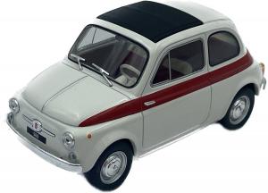 Fiat 500 бело-красный 1960 г. WhiteBox 124182 1:24