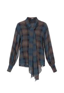 Блуза DreiMaster Vintage, темно-синий/темно-синий