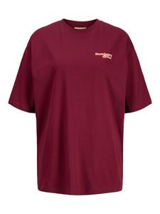 JJXX Футболка оверсайз 'JXSandra' в цвете мерло, светло-красная