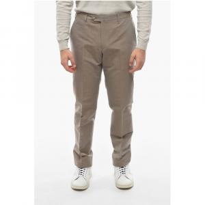 Хлопковые брюки LEADER Corneliani, Beige