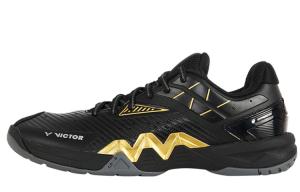 Victor ВИКТОР Противоскользящие износостойкие бадминтонные кроссовки унисекс черные, цвет Black