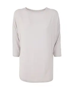 Топ с вырезом-лодочкой Majestic Filatures, бежевый