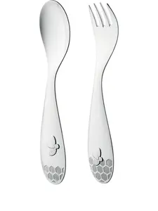 Набор Beebee из двух столовых приборов Christofle, серебристый