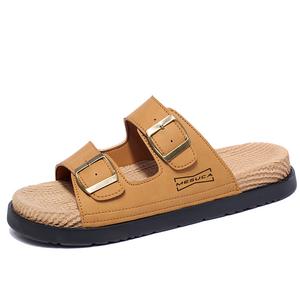 Нескользящие, устойчивые к истиранию, устойчивые к запахам, бесшумные сандалии для мужчин MESUCA, Yellow Brown