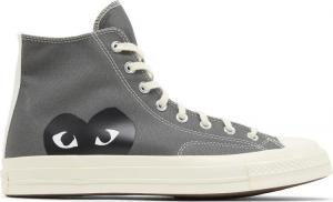 Кроссовки Comme des Garçons PLAY x Chuck 70 High 'Steel Gray' 2023, серый