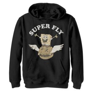 Толстовка с рисунком «Спанч Боб Квадратные Штаны» Nickelodeon для мальчиков 8–20 лет Super Fly Krabby Patty Nickelodeon