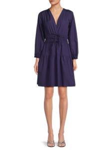 Мини-платье Эмма Сюрплис Derek Lam 10 Crosby, цвет Ink