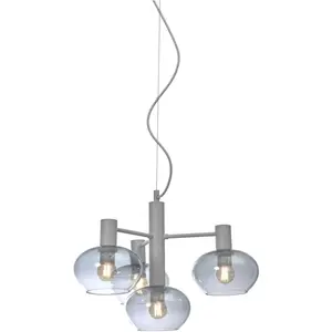 Подвесной светильник BOLOGNA E14 теплый белый стекло с градиентом цвета It'S About Romi, серый