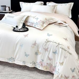 LUOLAI HOME Комплект постельного белья 4 предмета, простыня 180 см, пододеяльник 200x230 см