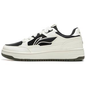 LINING Tianji Slip Resistant, Abrasion Resistant, Lightweight, Breathable Low Top Skateboard Shoes Women's White Black