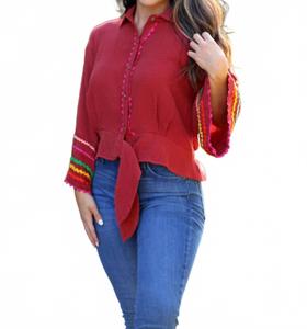 Топ "Капля правды" в винном цвете Ivy Jane, Wine