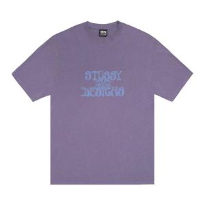 Футболка Stussy Wes Palms Tee Pigment Dyed, Grape