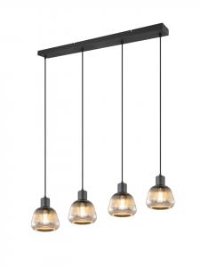 Trio Leuchten Подвесной светильник TARIFA черного матового цвета