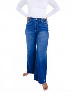 Женские джинсы Fiona с высокой посадкой и широкими штанинами в синем цвете DEAR JOHN DENIM