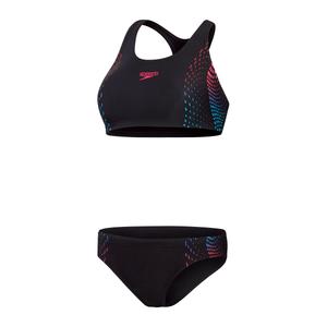 SPEEDO Бралетте спортивный бикини в черном цвете