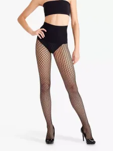 Тайтсы Heist Double Diamond Fishnet, черный