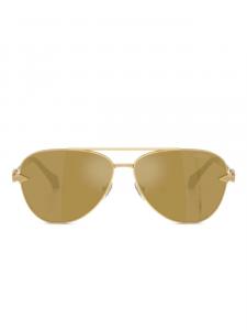 Солнцезащитные очки-пилоты Versace Eyewear, золотой