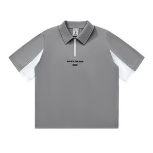 Yazhuan Series Polo Shirt Unisex Gray Skechers, серый
