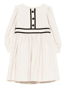Платье с объемными рукавами Patachou, слоновая кость