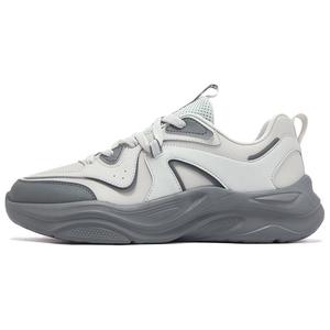 361° Легкие, противоскользящие, низкие, повседневные кроссовки Life Collection Rebound, мужские, серо-белые