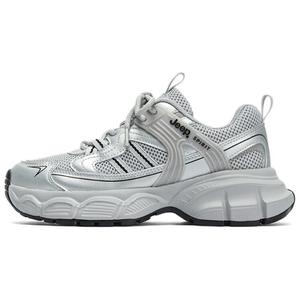 Кроссовки JEEP SPIRIT Chunky Sneakers Women's Low-top, серебряный