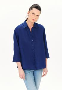 Блузка на пуговицах CORALINE Caroll, синий