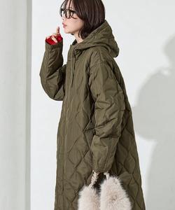 Стеганая длинная пуховая куртка с капюшоном, изготовленная на заказ 25AW