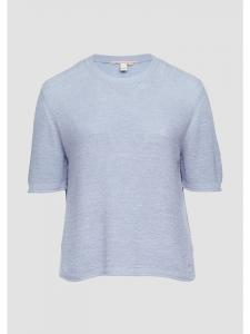 Вязаный свитер цвета 5072_светло-голубой QS