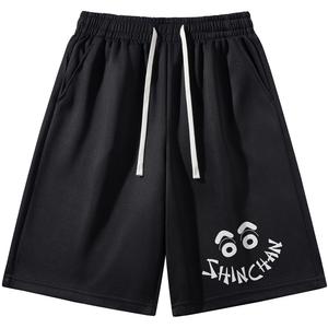 Повседневные шорты унисекс Crayon Shinchan, черный