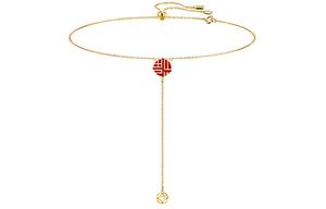 Swarovski Золотое ожерелье Full Blessing