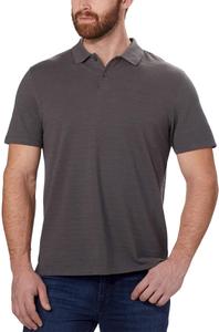 Мужская рубашка-поло Calvin Klein с коротким рукавом из пике и хлопка, Deep Slate