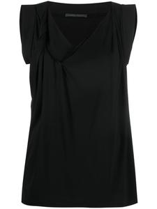 Alberta Ferretti блузка с V-образным вырезом, черный