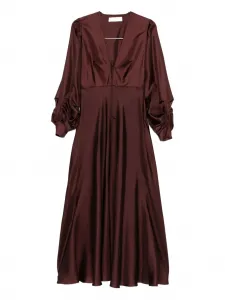 Платье макси с V-образным вырезом Raquel Diniz, красный