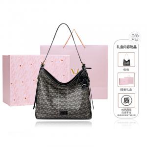 Женская сумка через плечо PVC с одним плечом и перекрестным ремнем ведерко NUCELLE, синий сумеречный серый