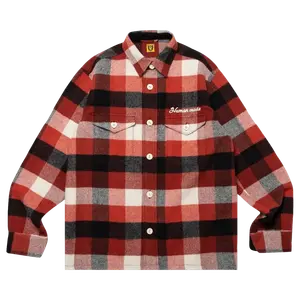 Рубашка Human Made Wool Beaverblock Check 'Red', красный