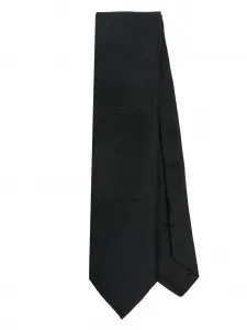 Шелковый галстук с логотипом '90s Vintage VERSACE, черный