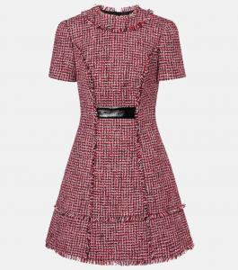 Мини-платье из твида Safiyaa, Multi-Pinks