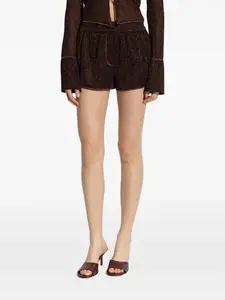 Шорты из люрекса Oseree, коричневый