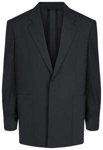 Блейзер Givenchy свободного кроя с одной пуговицей, серый