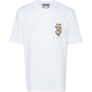 Футболка Teddy Printed Crewneck MOSCHINO, белый